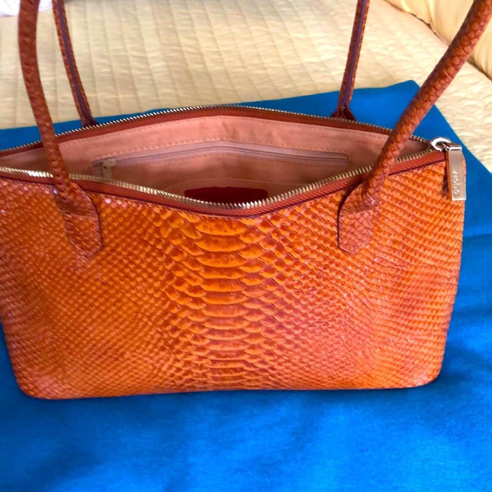 HOBO Snakeskin Leather Bag